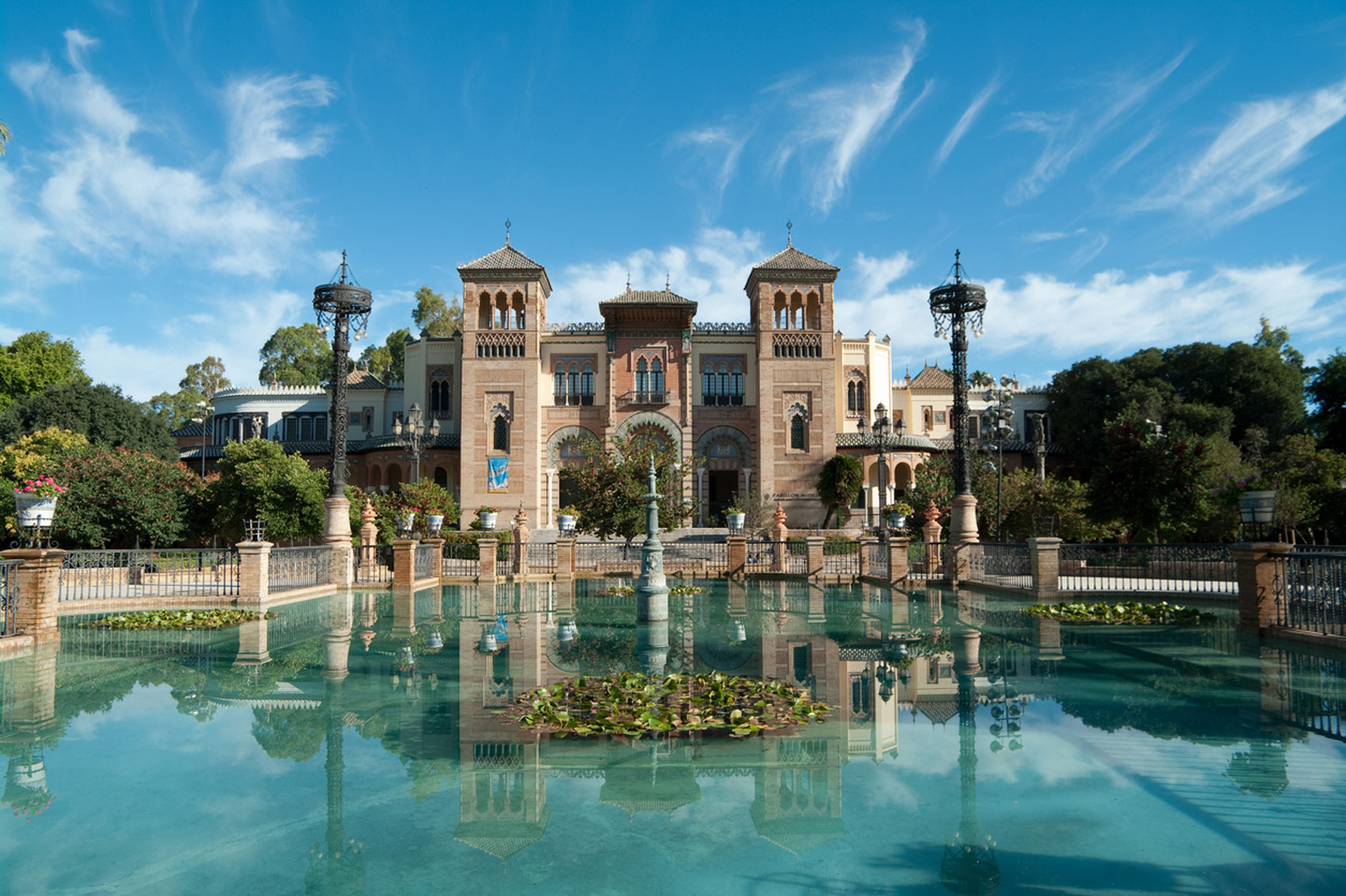The Mudejar Pavilion designed by Anibal Gonzalez and built in 1914.