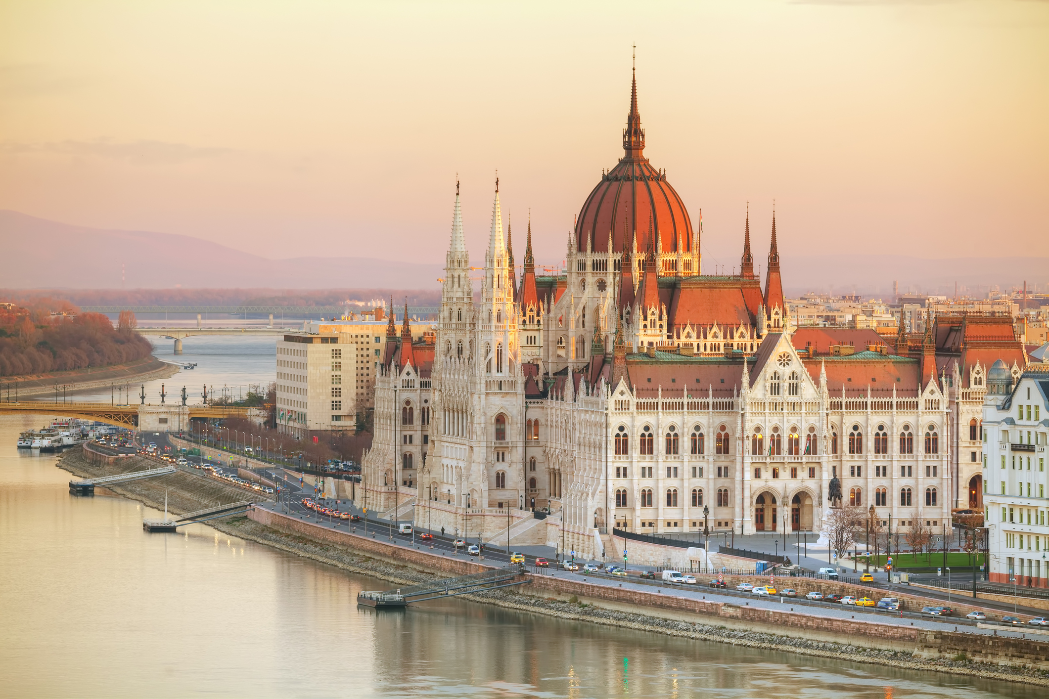 Black Friday travel Parliament building in Budapest, Hungary