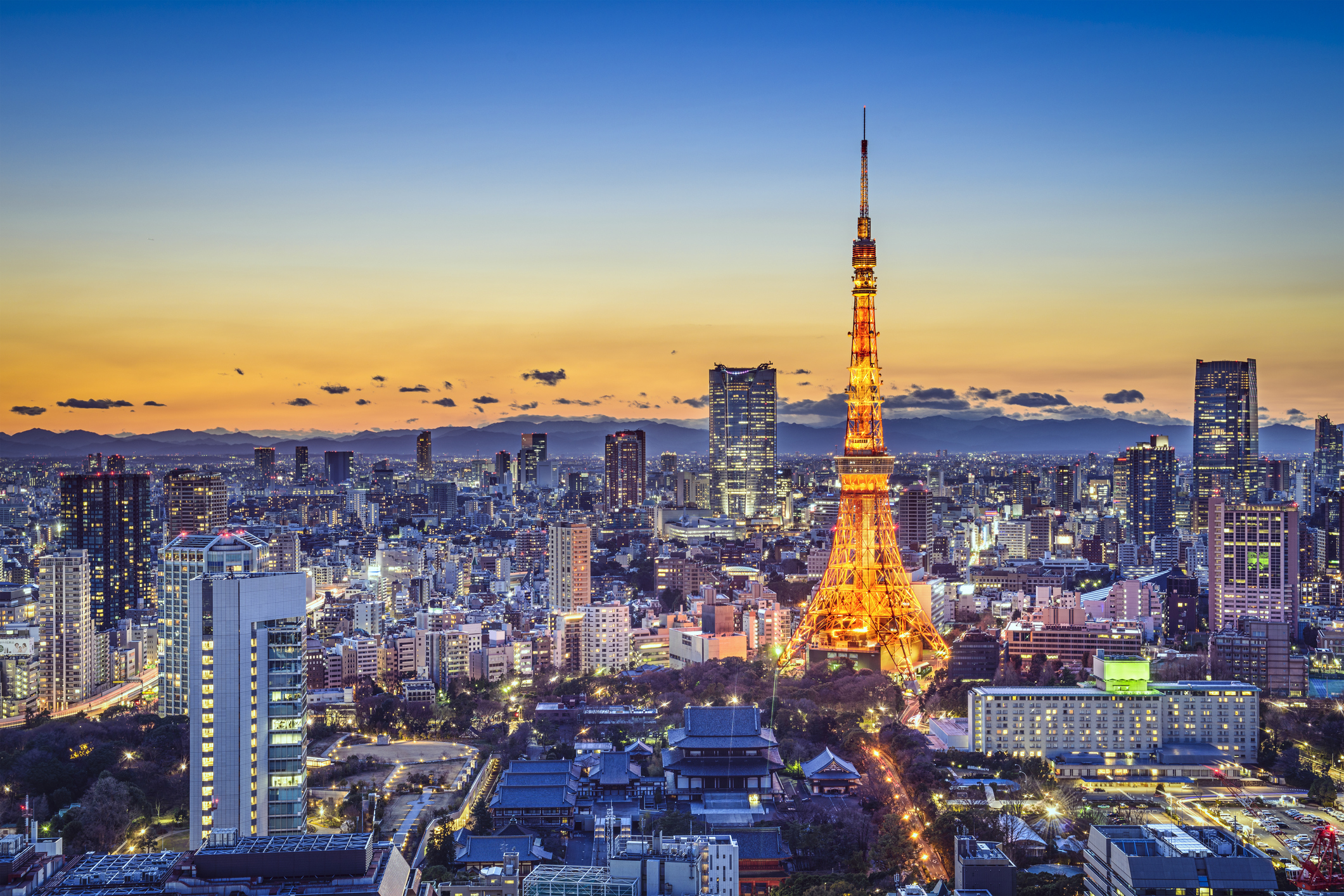 Beautiful Japanese landscapes Tokyo Japan City Skyline