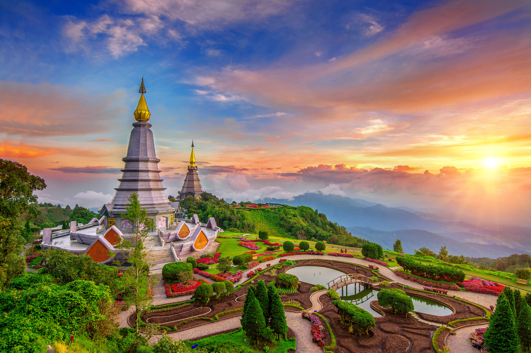 Chiang Mai Inthanon Mountain at sunrise
