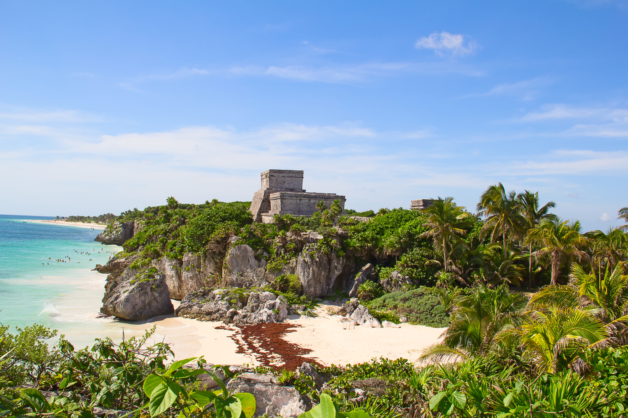 Mayan fortress and temple near Tulum, Mexico
