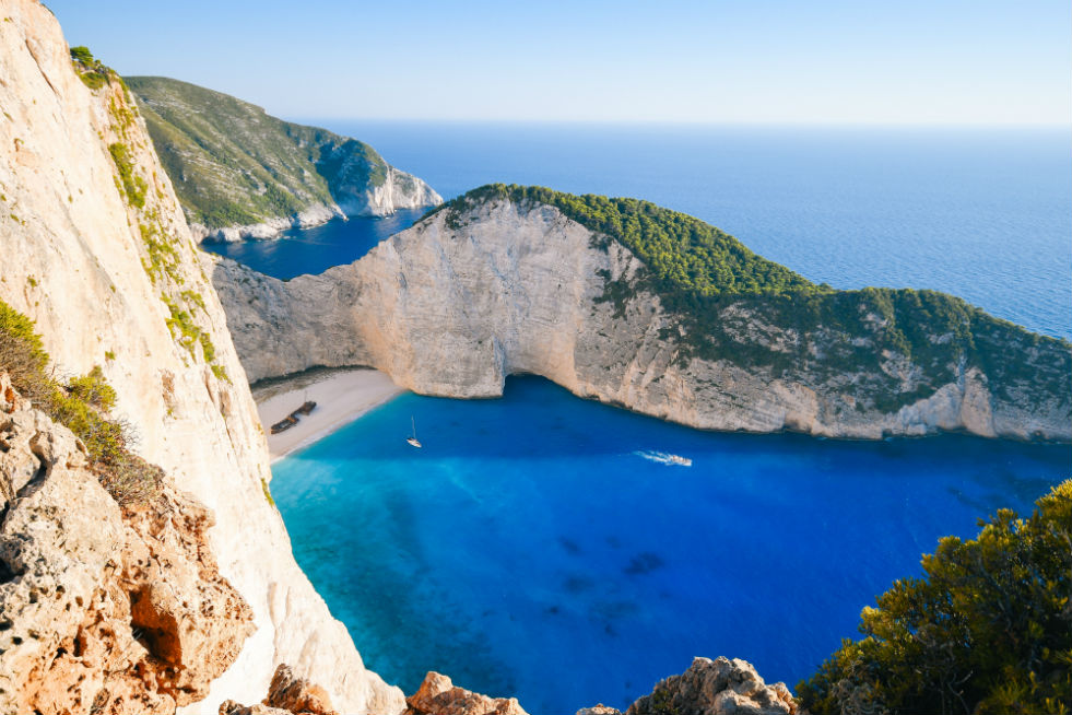 A picturesque coastline in Greece