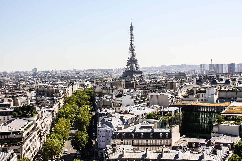 Enjoy breathtaking views of the Eiffel Tower in Paris.