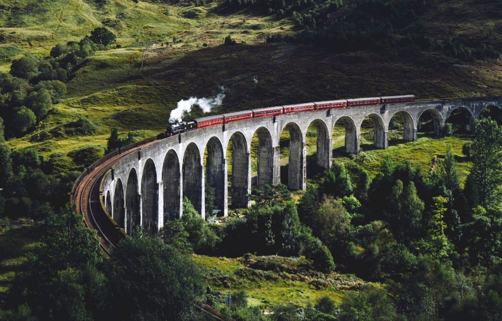 glenfinnan-viaduct-in-scotland-uk-on-a trip to europe