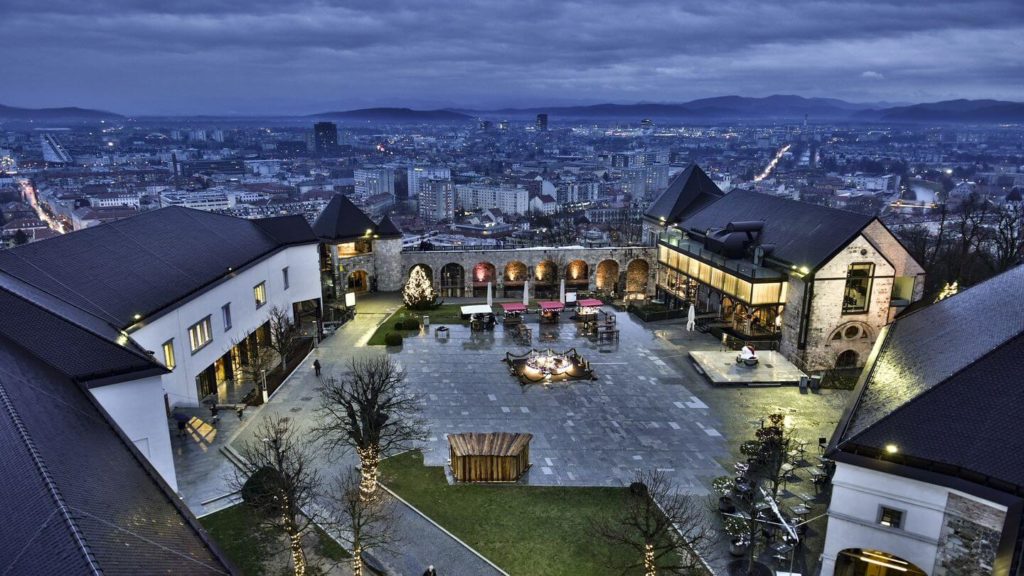 Ljubljana Castle night