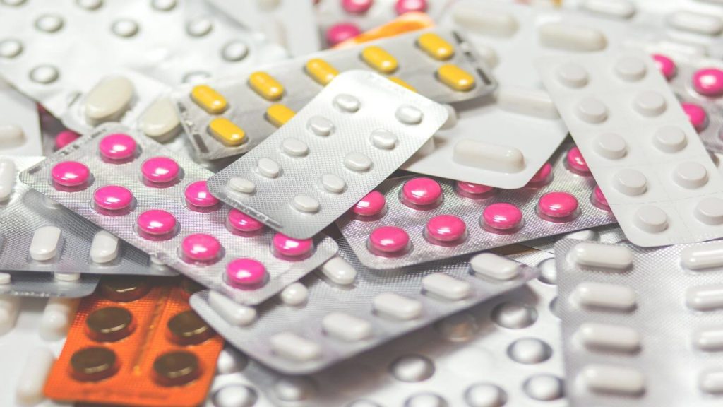 medication strips of tablets 