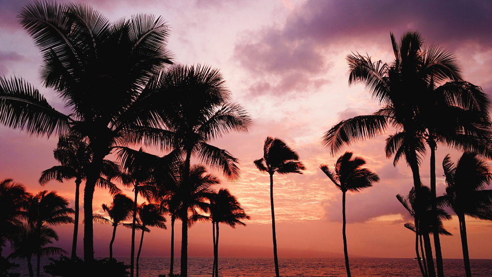 Sunset on Hawaii