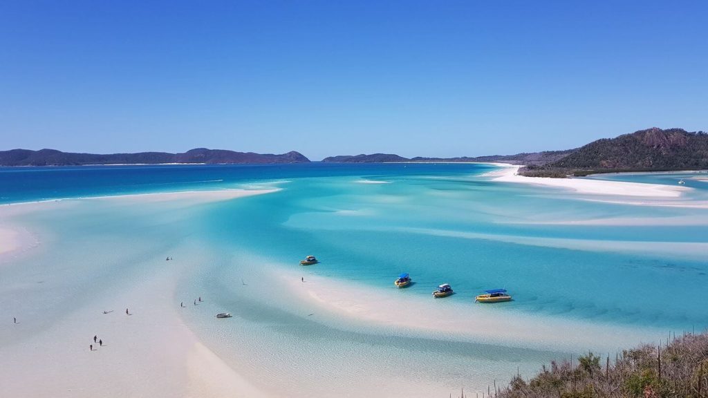 Reasons to love Australia include stunning Whitehaven beach in the Whitsunday Islands.