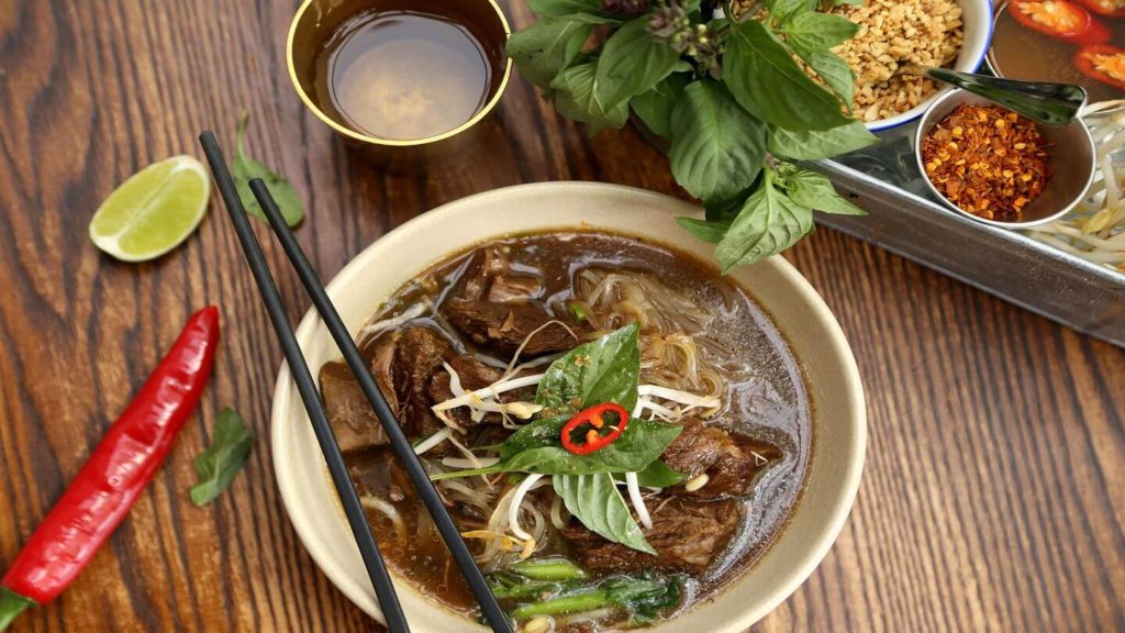 boat noodle soup Thailand street food