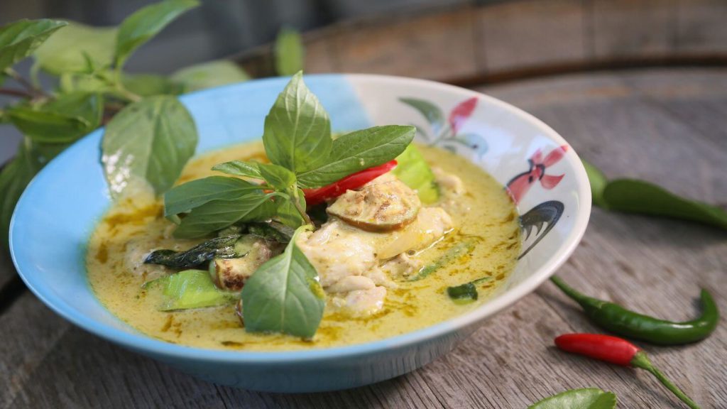 Thai green curry Thai street food