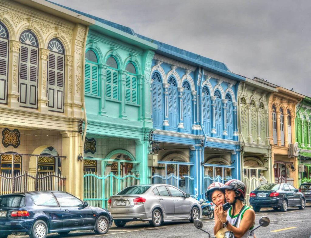 colourful buildings Phuket Old Town cultural experiences in Thailand