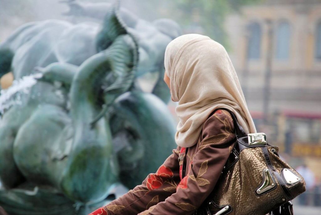 Muslim woman wearing hijab