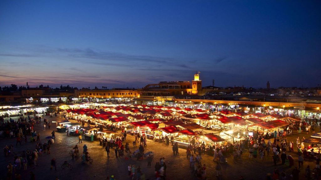 night markets in Morocco