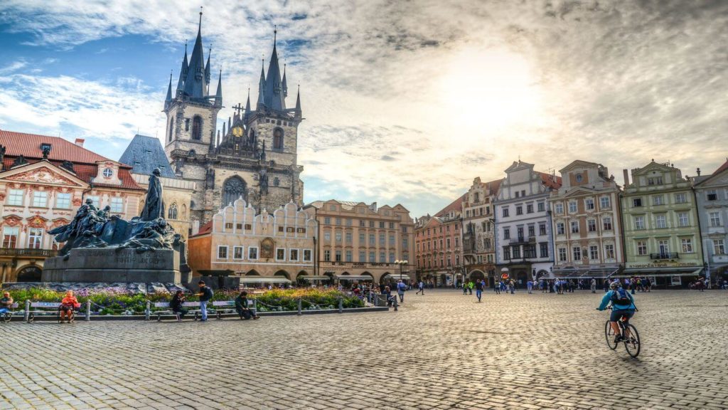 Prague city square Czech Republic trip to Eastern Europe