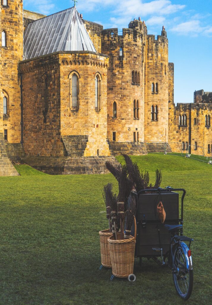 Alnwick Castle was used in the Harry Potter movies as a filming location