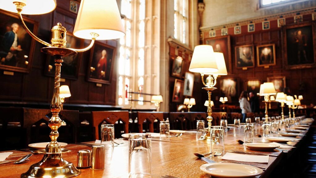 Christ Church College in Oxford was used in the Harry Potter movies as a filming location