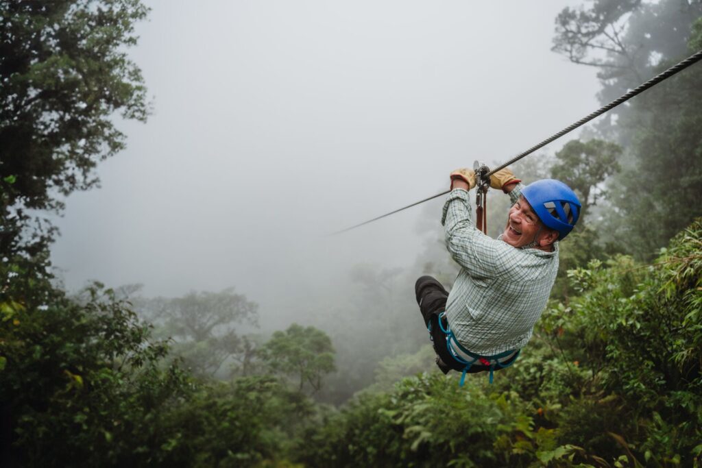 guest Ziplining through Monteverde Cloud Forest 