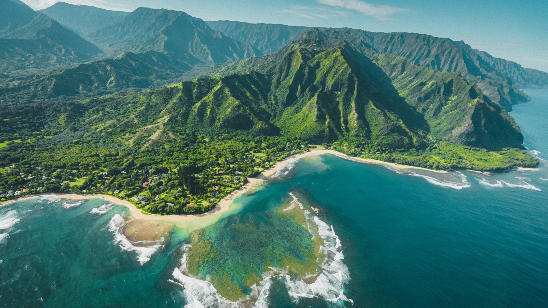 Aerial view of Hawaii big island