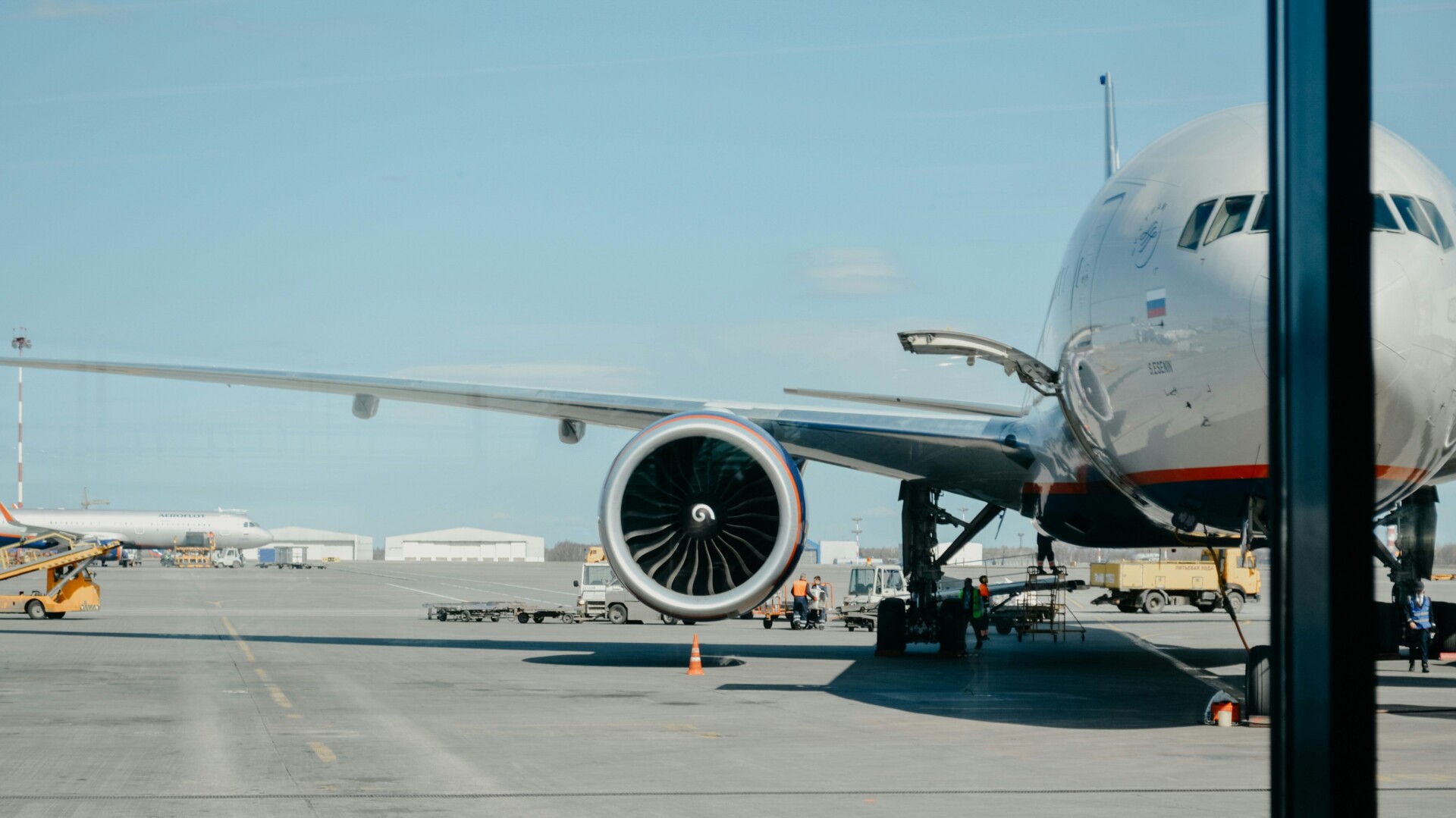 airplane on tarmac