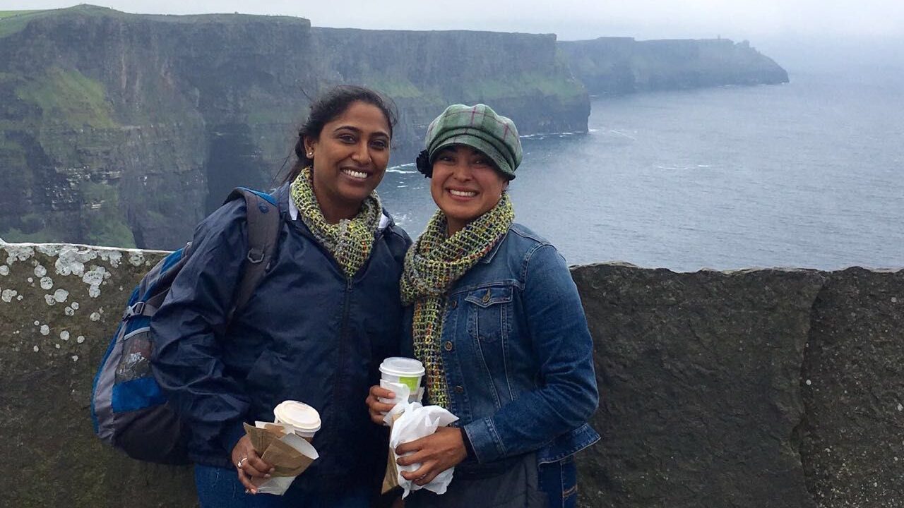 Friends at the Cliffs of Moher, Ireland