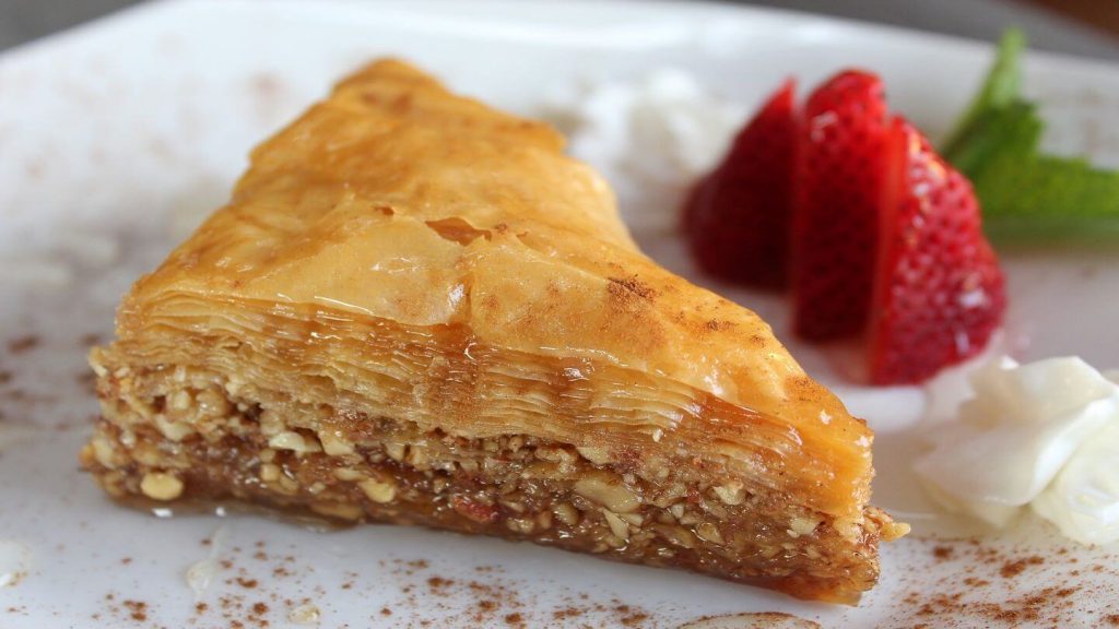 baklava Greece popular christmas foods