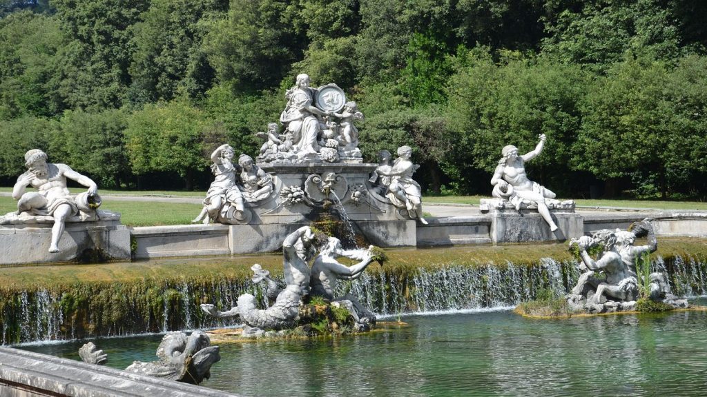 fountains royal palace caserta italy