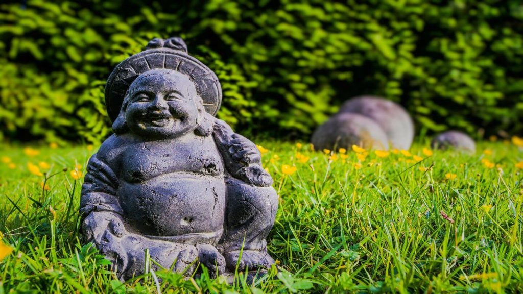 smiling Buddha statue Japan