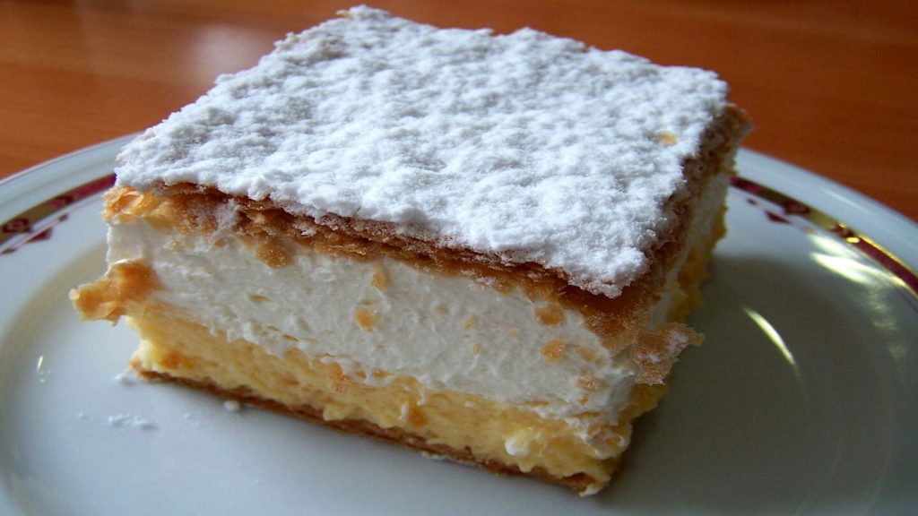 kremsnita cream cake croatian dessert