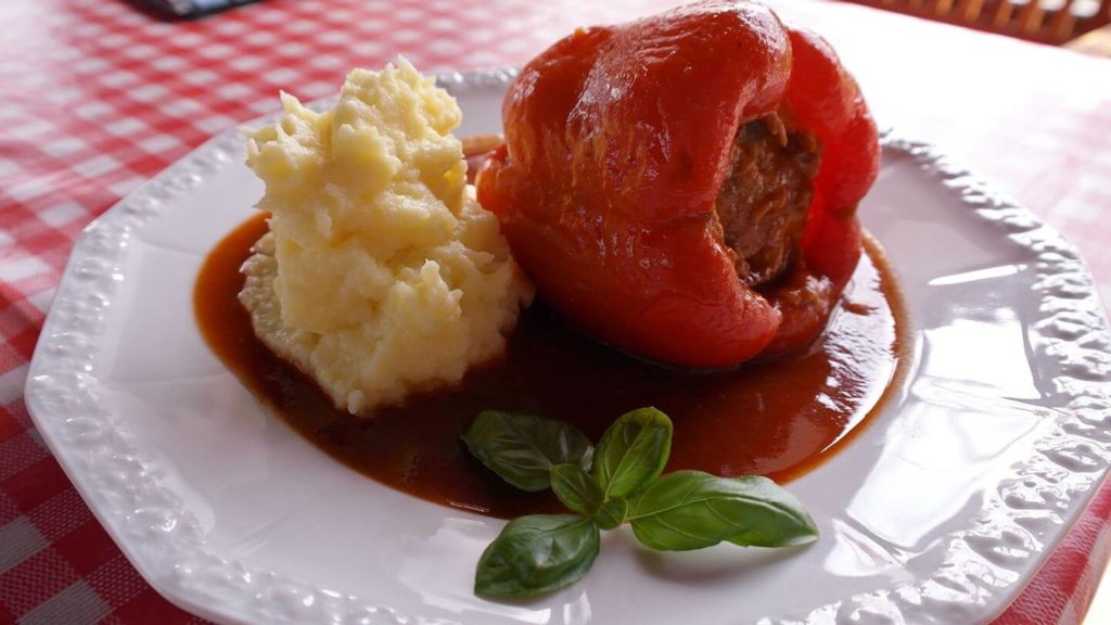 punjene paprika stuffed peppers mashed potato