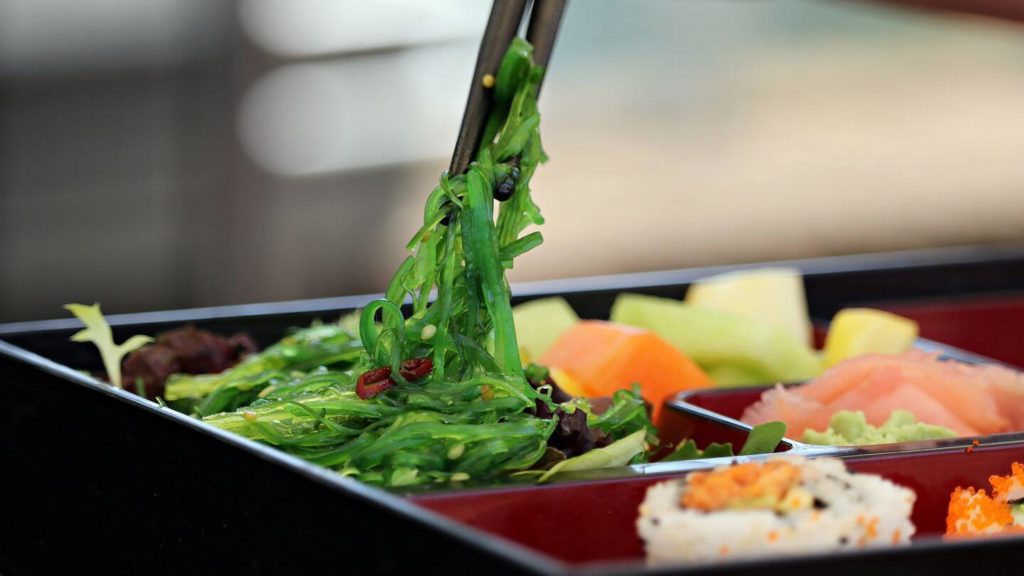 japanese seaweed and sushi