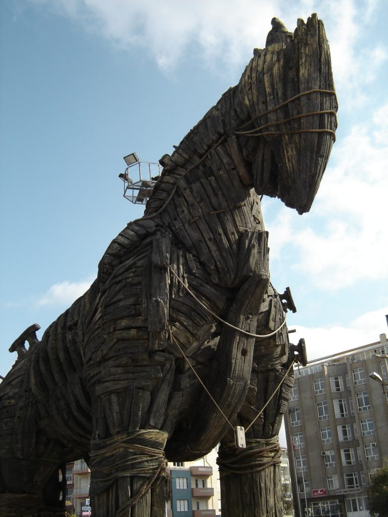 Trojan horse Troy Turkey