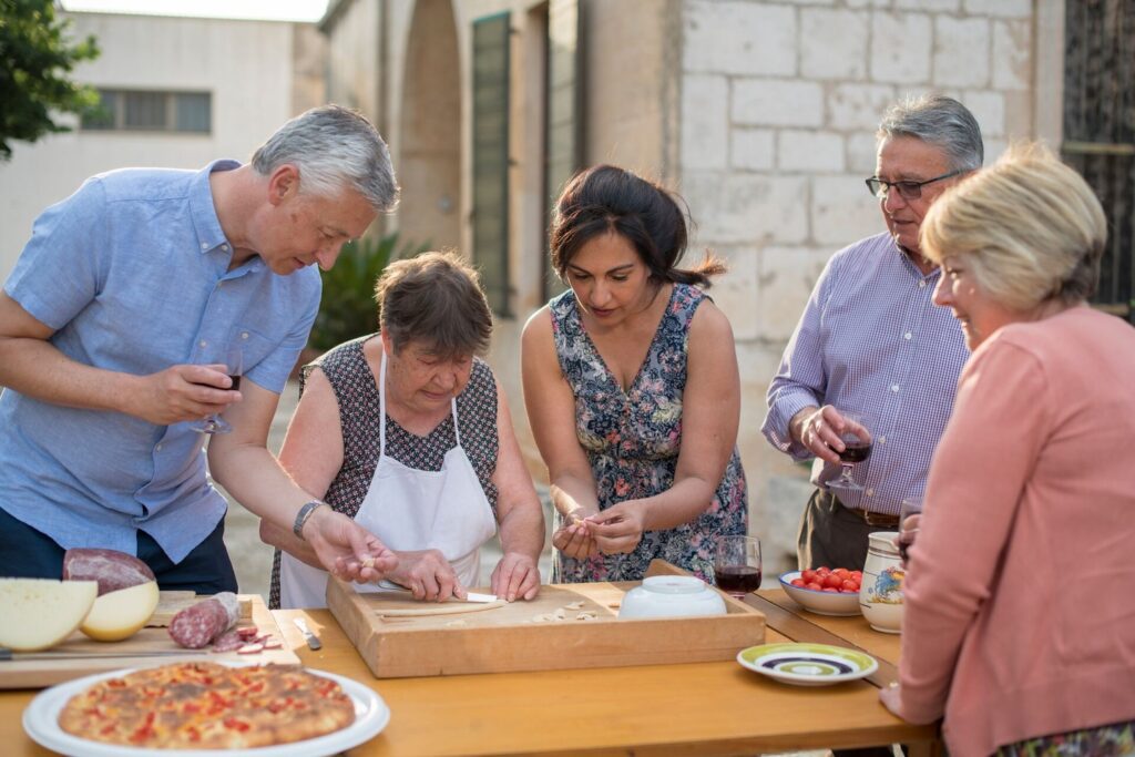 people cooking in italy
